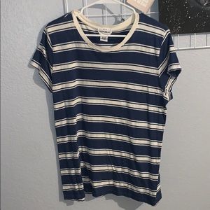 Blue and Cream Striped tee